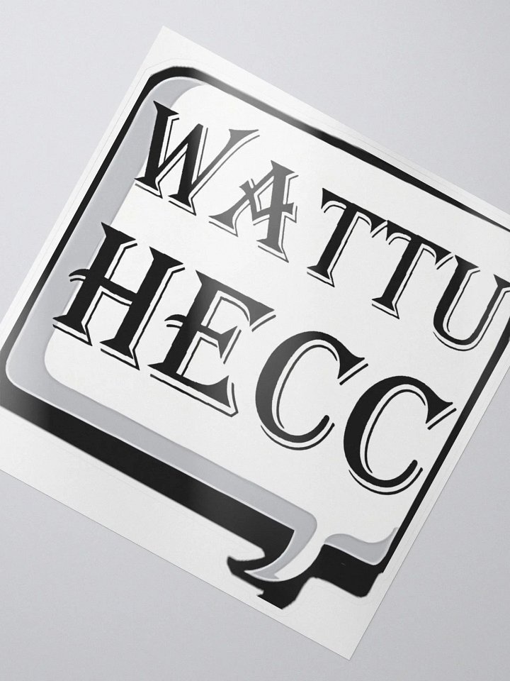 wattuhecc Kiss Cut Stickers product image (2)