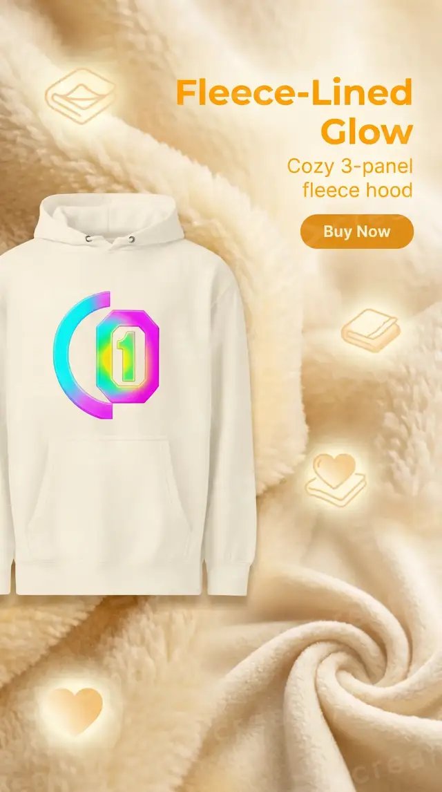 Bold neon number 1 artwork in a glowing zero-shaped frame brings vibrant cyan, pink, purple, and yellow energy to this premium pullover hoodie. Perfect for streetwear, daily wear, and standout layered comfort.#code0 #streetwear #hypebeast 