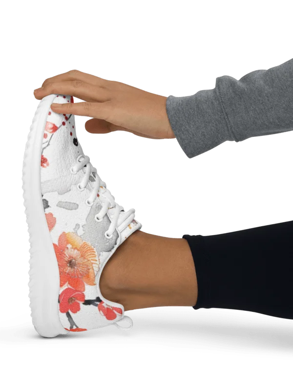 Japanese Koi Fish Women's Athletic Shoes | Traditional Watercolor Art Sneaker product image (4)