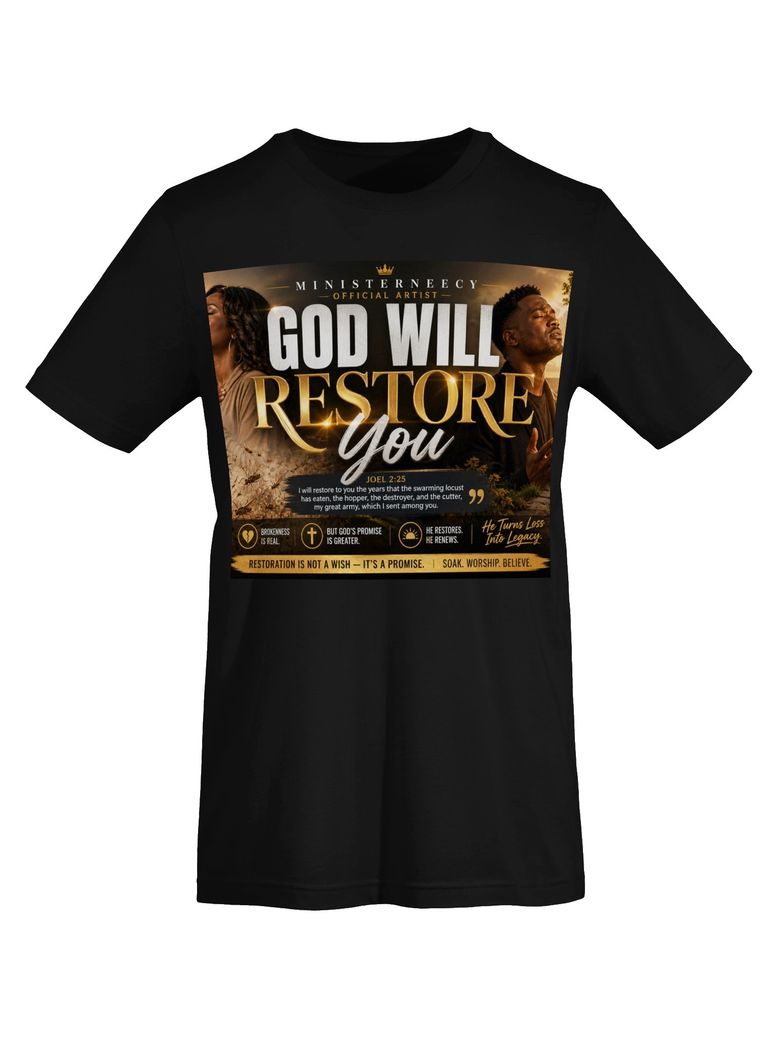 God Will Restore You Christian Worship Tee product image (5)