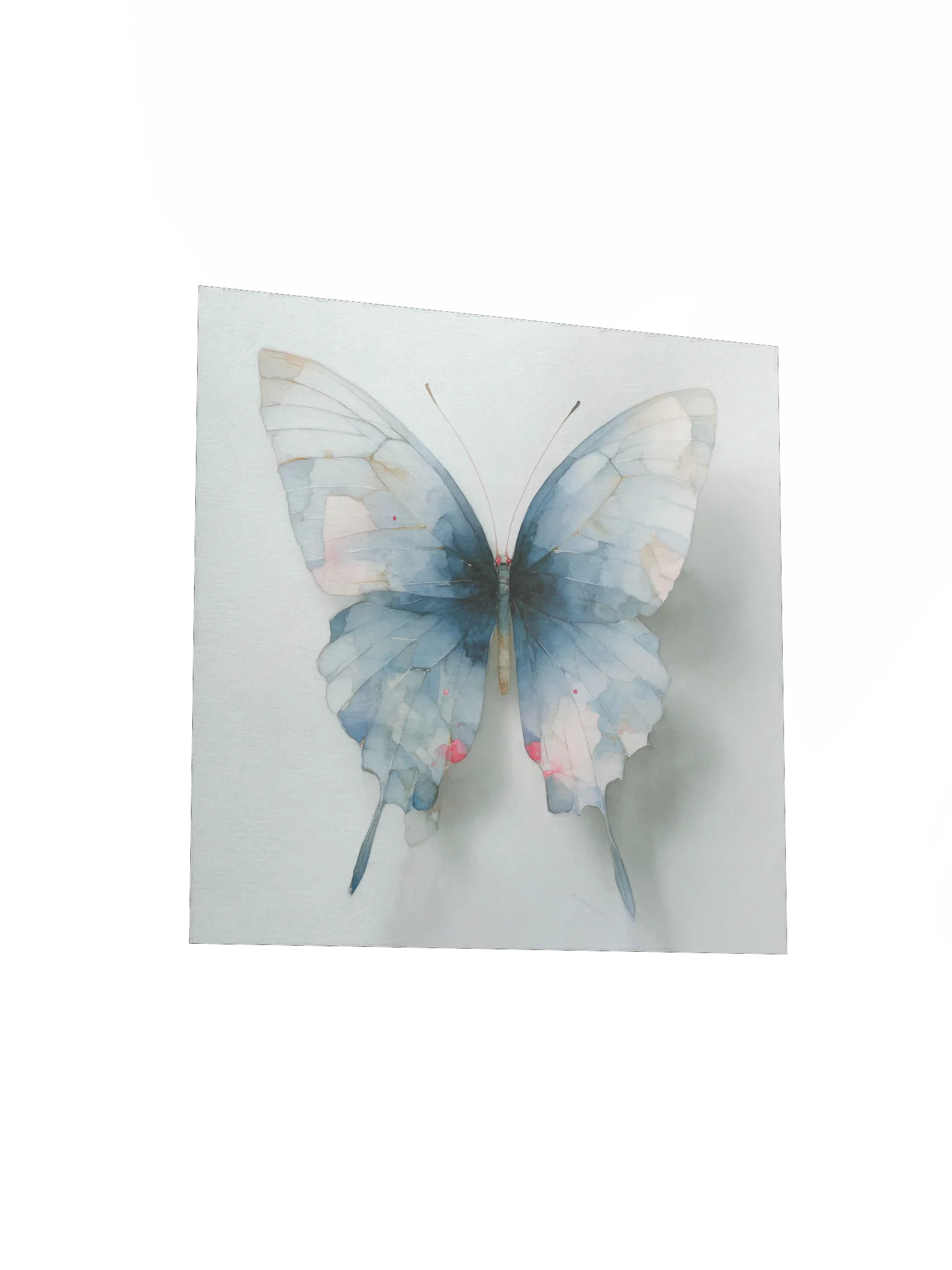 Pale Blue Watercolor Butterfly product image (5)