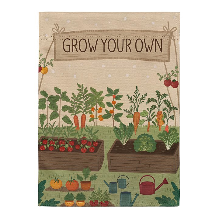 Grow Your Own Food Garden Flag product image (2)