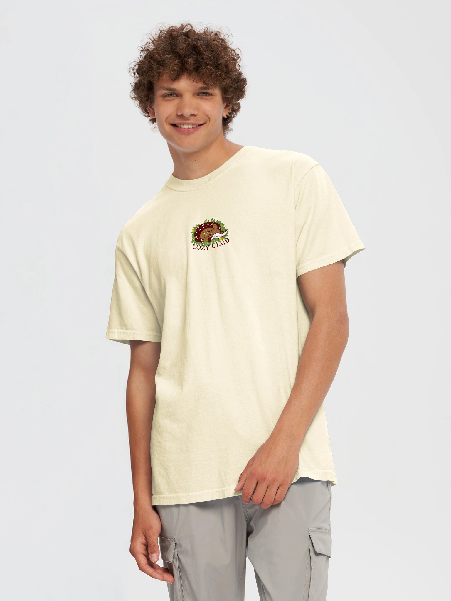 "Cozy Club" Embroidered T-Shirt product image (3)