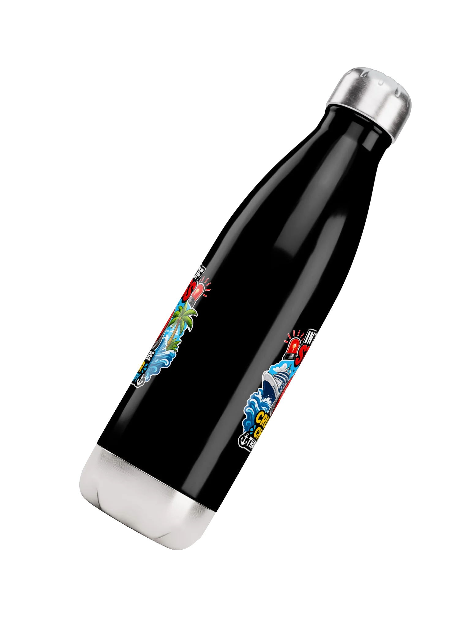 Cruises Are Cheaper Than Therapy Stainless Steel Water Bottle product image (4)