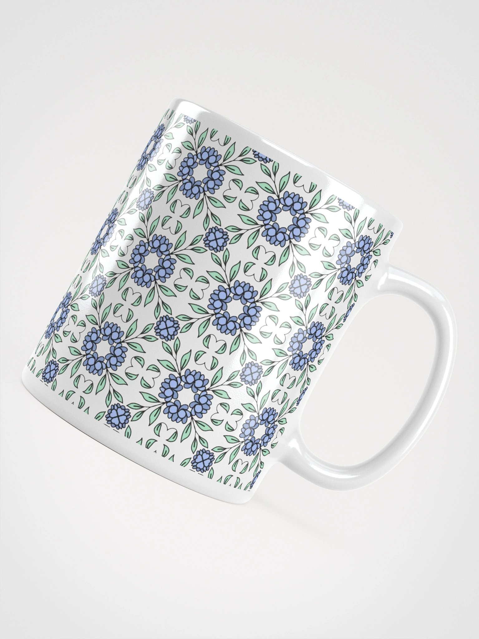 May Blue Floral Mug product image (5)