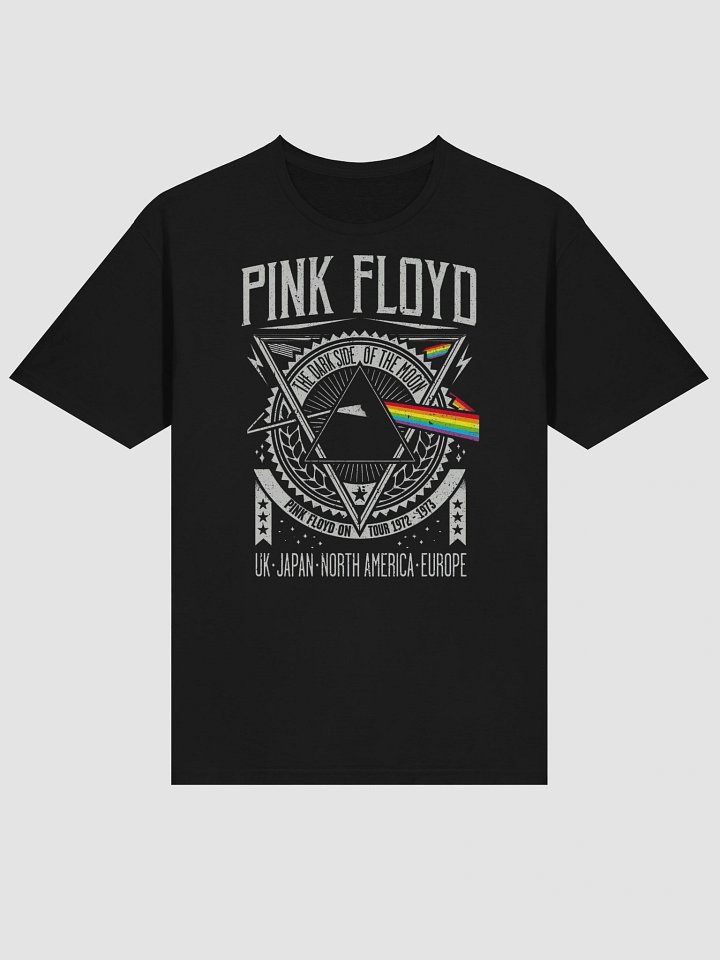 Pink Floyd Dark Side of the Moon Tour Emblem T-Shirt | Vintage Prism Graphic Classic Rock Tee product image (2)