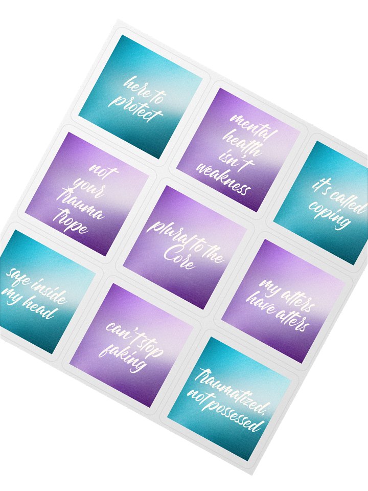 Unmasking Boldly: The Plural Pride Sticker Series 2 product image (2)