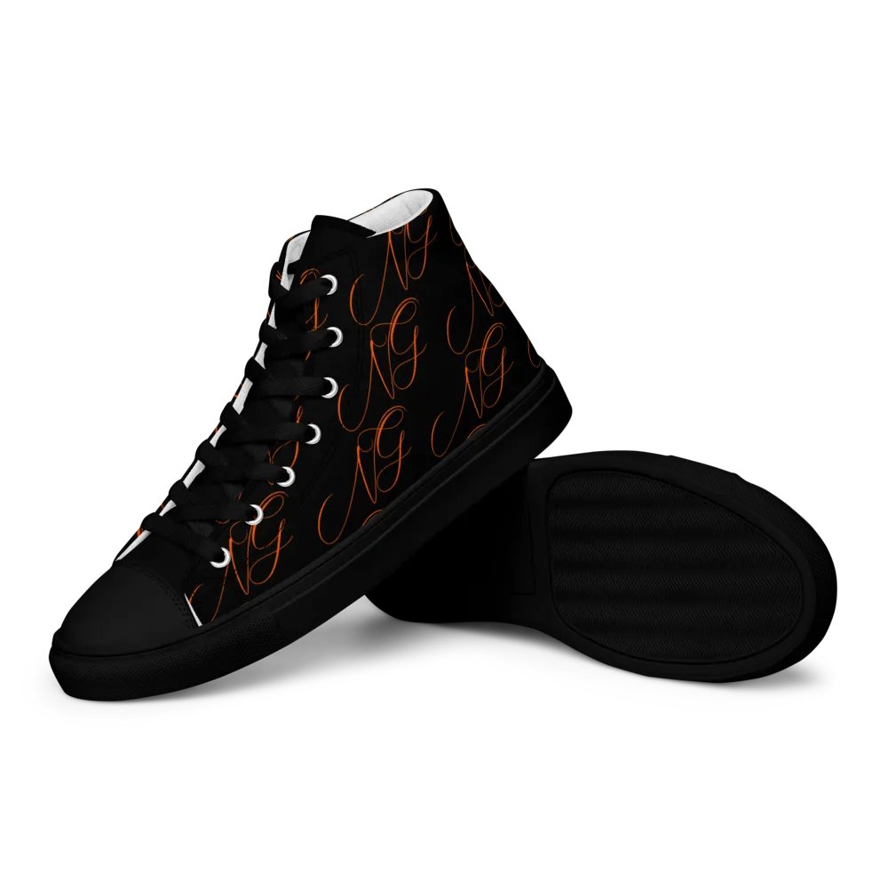 Ng text Men's High Tops product image (16)