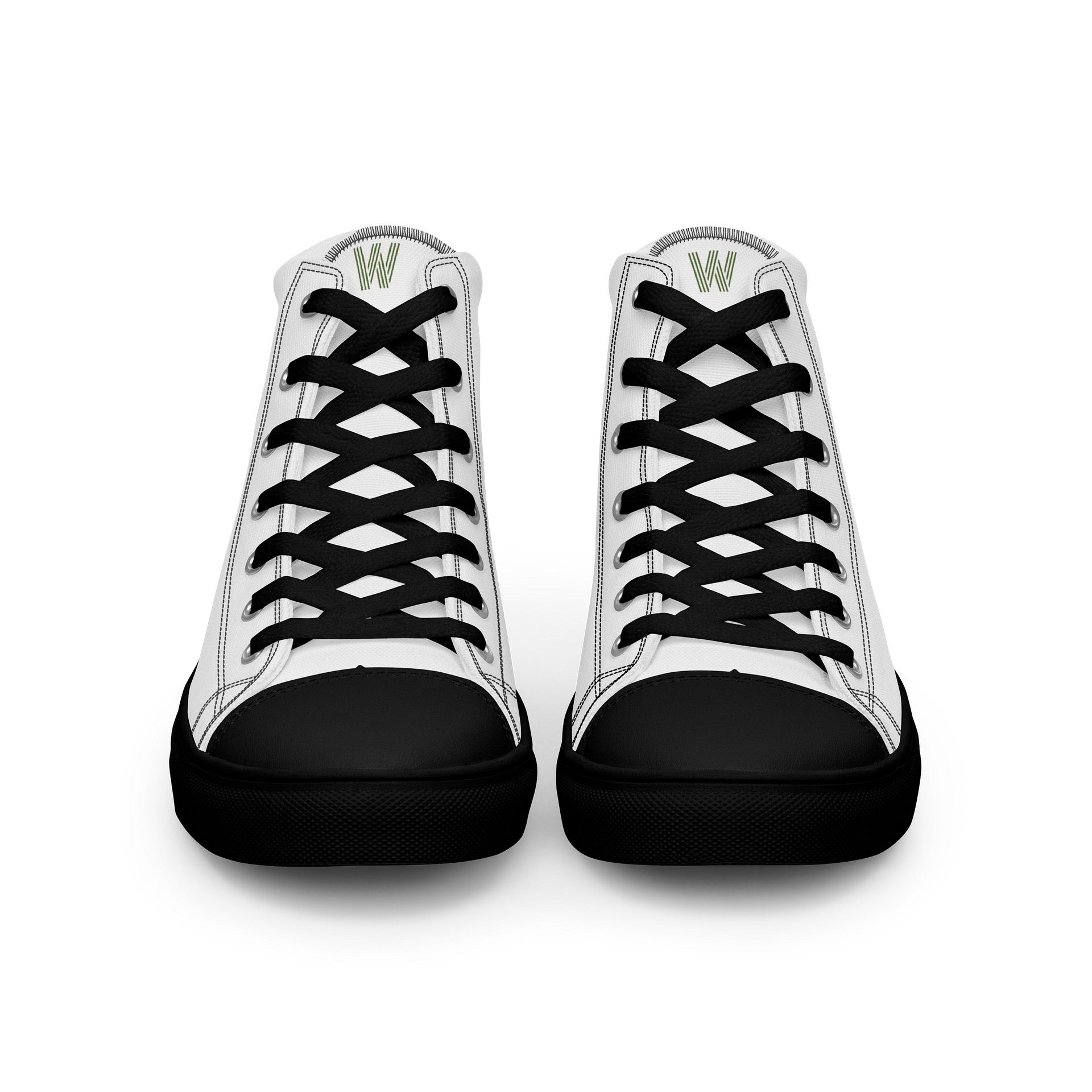 Olive Ribbon 'W' Women's High-Tops product image (1)