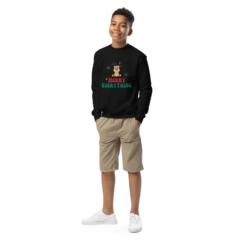 Merry Everything Youth Sweatshirt product image (1)