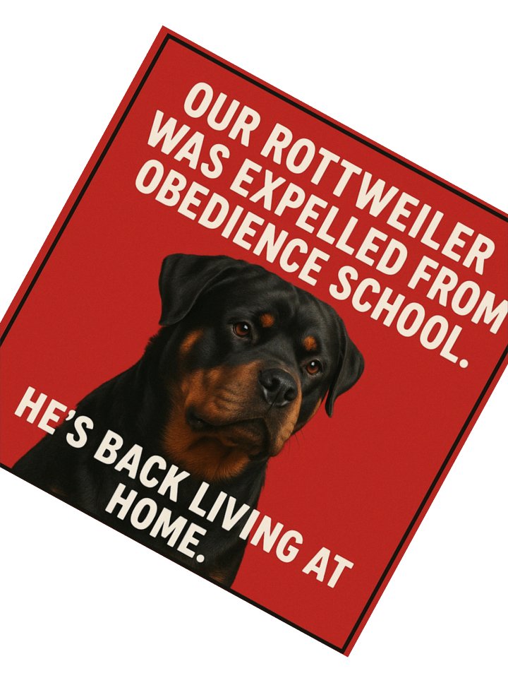Expelled Rottweiler Kiss Cut Sticker product image (4)