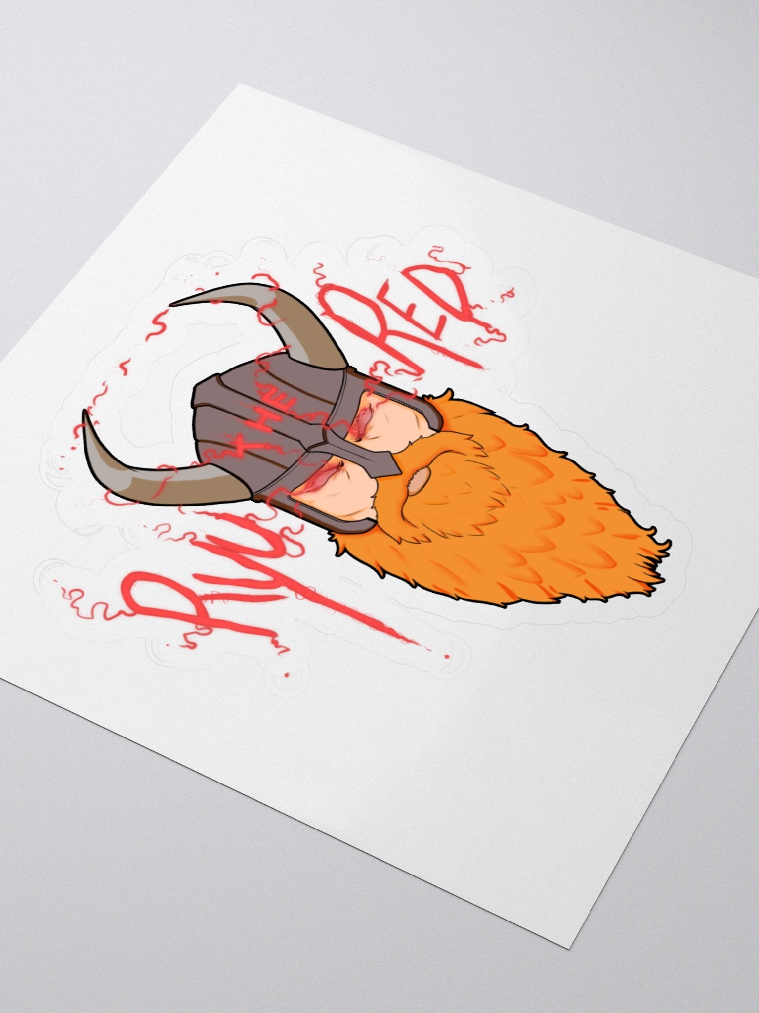 RyuTheRed Viking Sticker! product image (3)