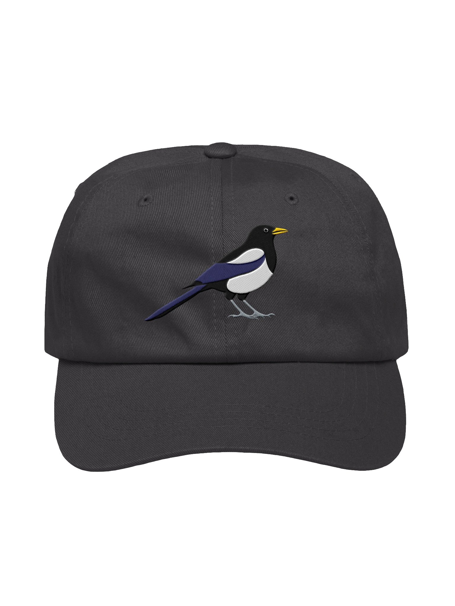 Embroidered California Yellow-billed Magpie Hat | Birdwatching Dad Hat product image (7)
