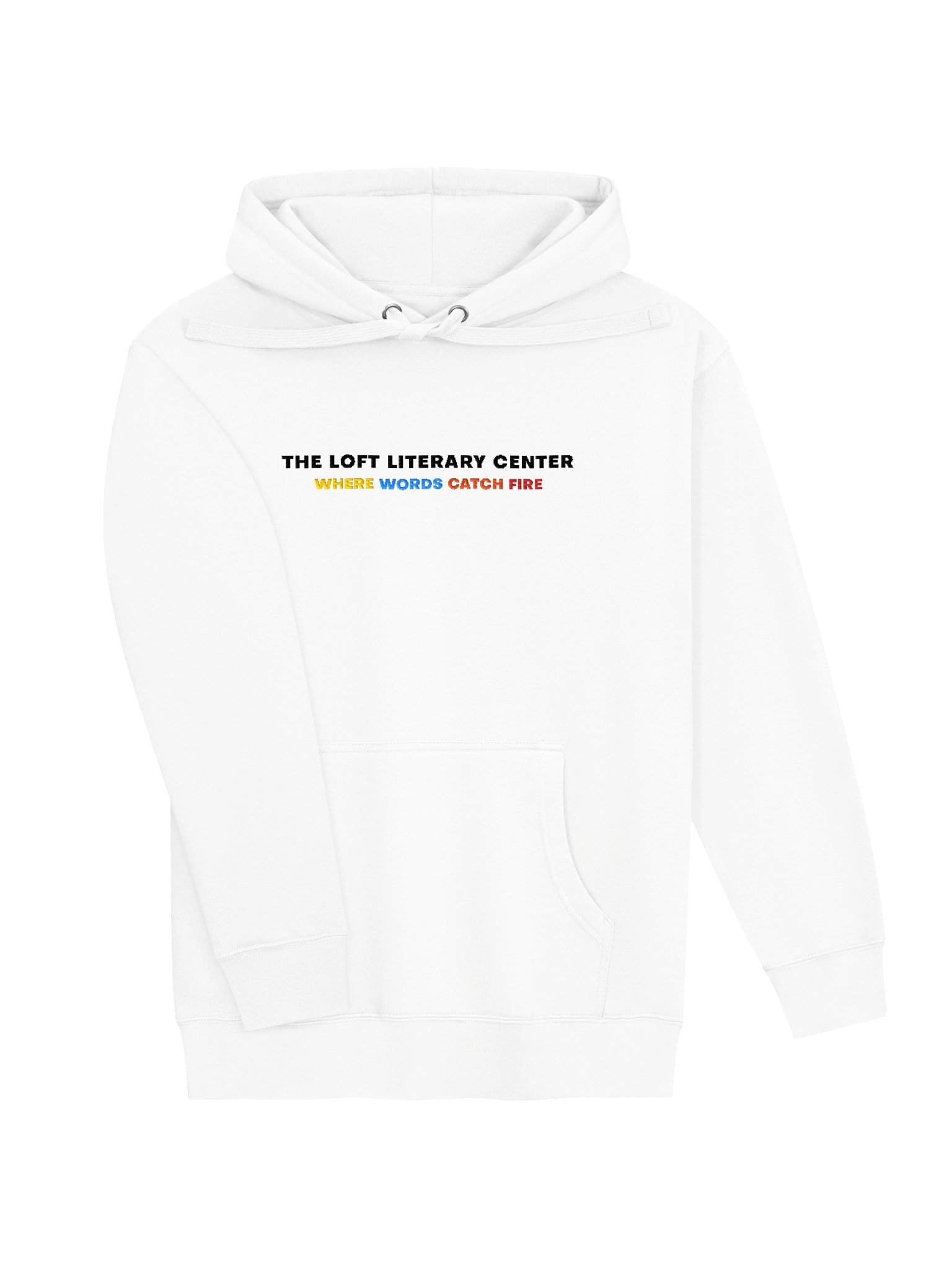 Where Words Catch Fire Hoodie Sweatshirt (White, Version 2) product image (7)