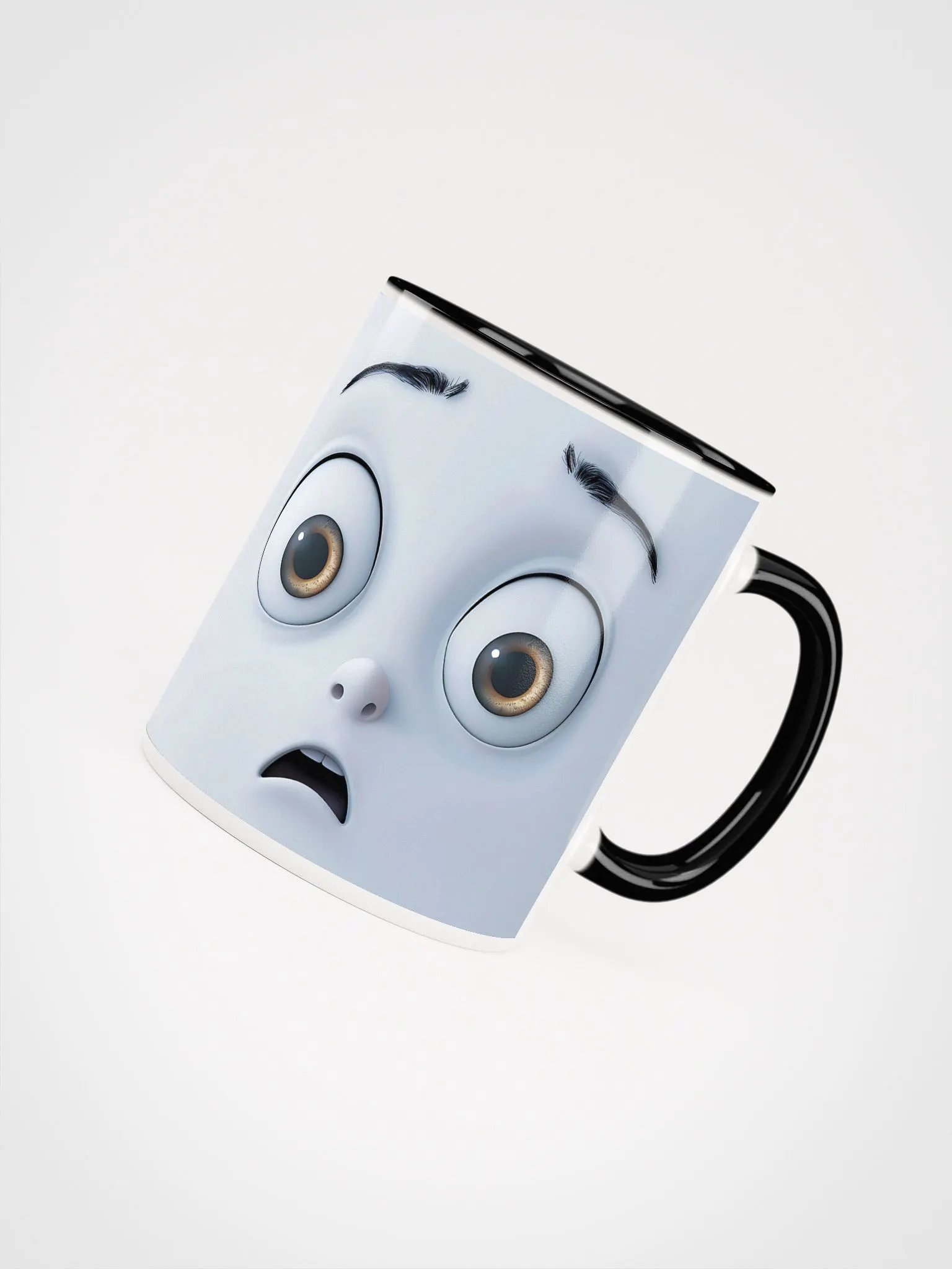 Wide-Eyed Surprise Ceramic Mug product image (7)