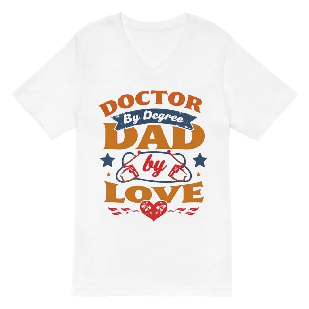Doctor by Degree, Dad by Love V-Neck Tee product image (6)