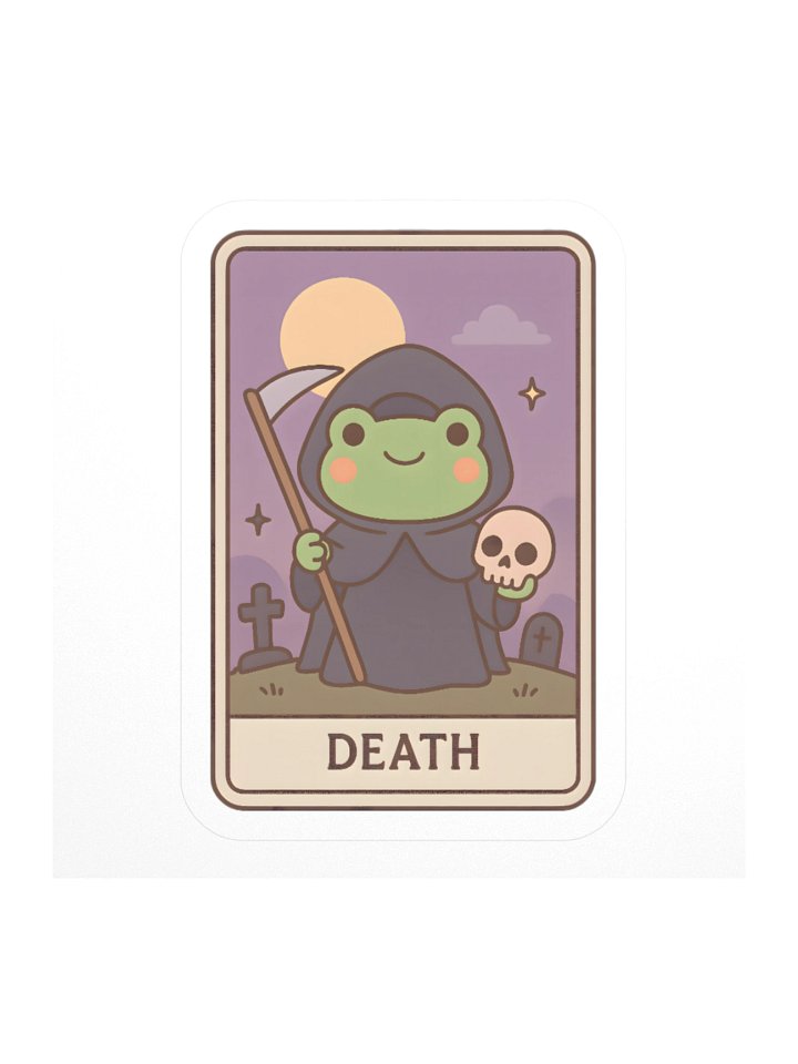 Death - Tarotoads! - Kiss-Cut Eco-Friendly Premium Custom-made product image (1)