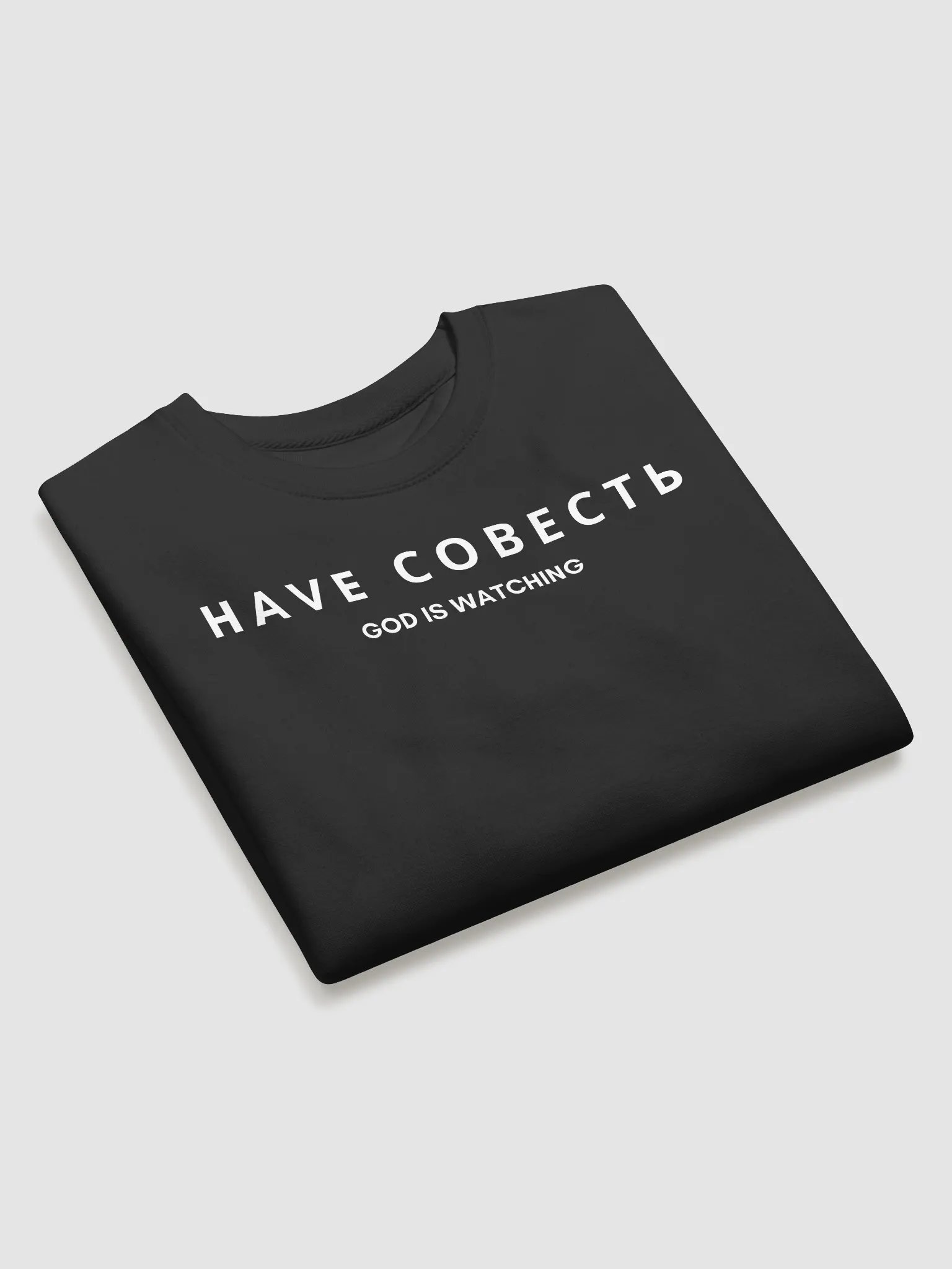 HAVE СОВЕСТЬ - GOD IS WATCHING CREW NECK product image (10)