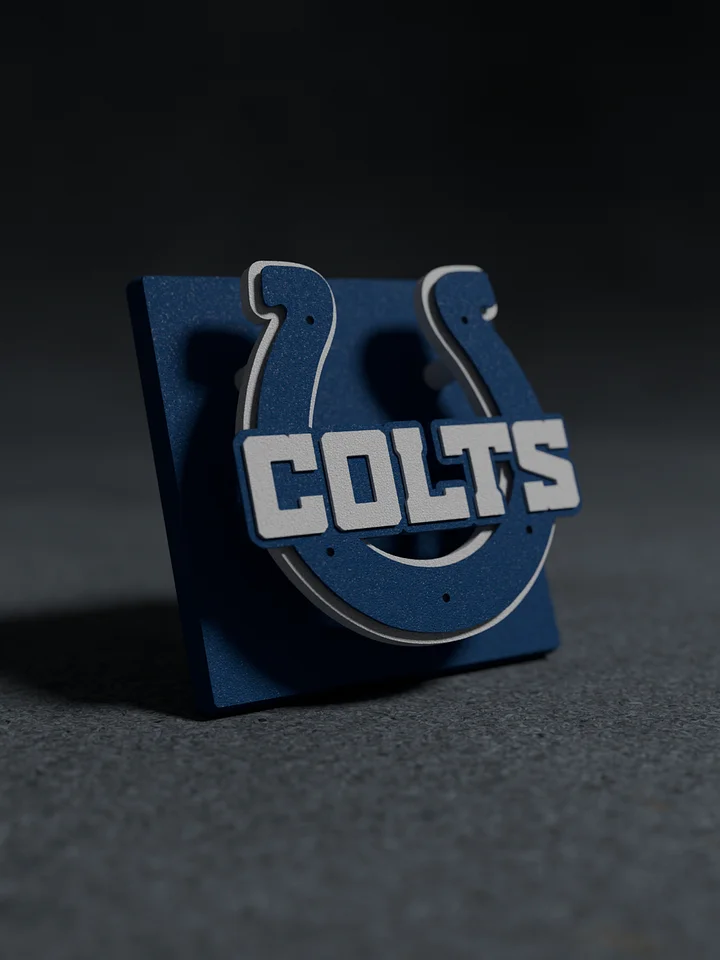 Indianapolis Colts Letters 3D Printed Floating Logo Sign (Digital File Only) product image (1)