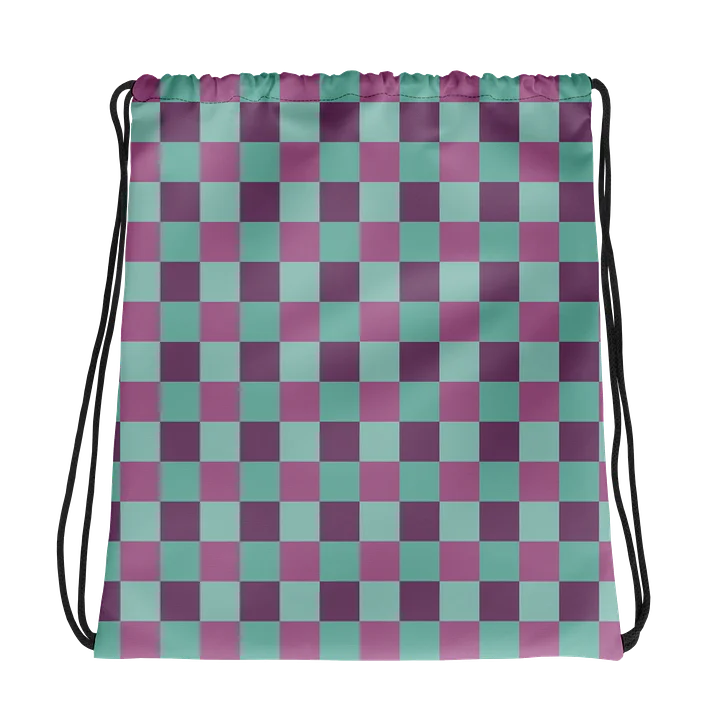 Aqua Lavender Skies Drawstring Backpack product image (1)