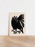 Odin's Raven Huginn Art Print