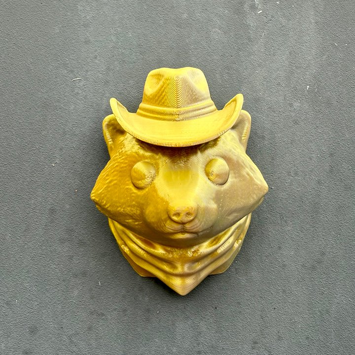 Raccoon Magnet (Gold & Silver) product image (1)