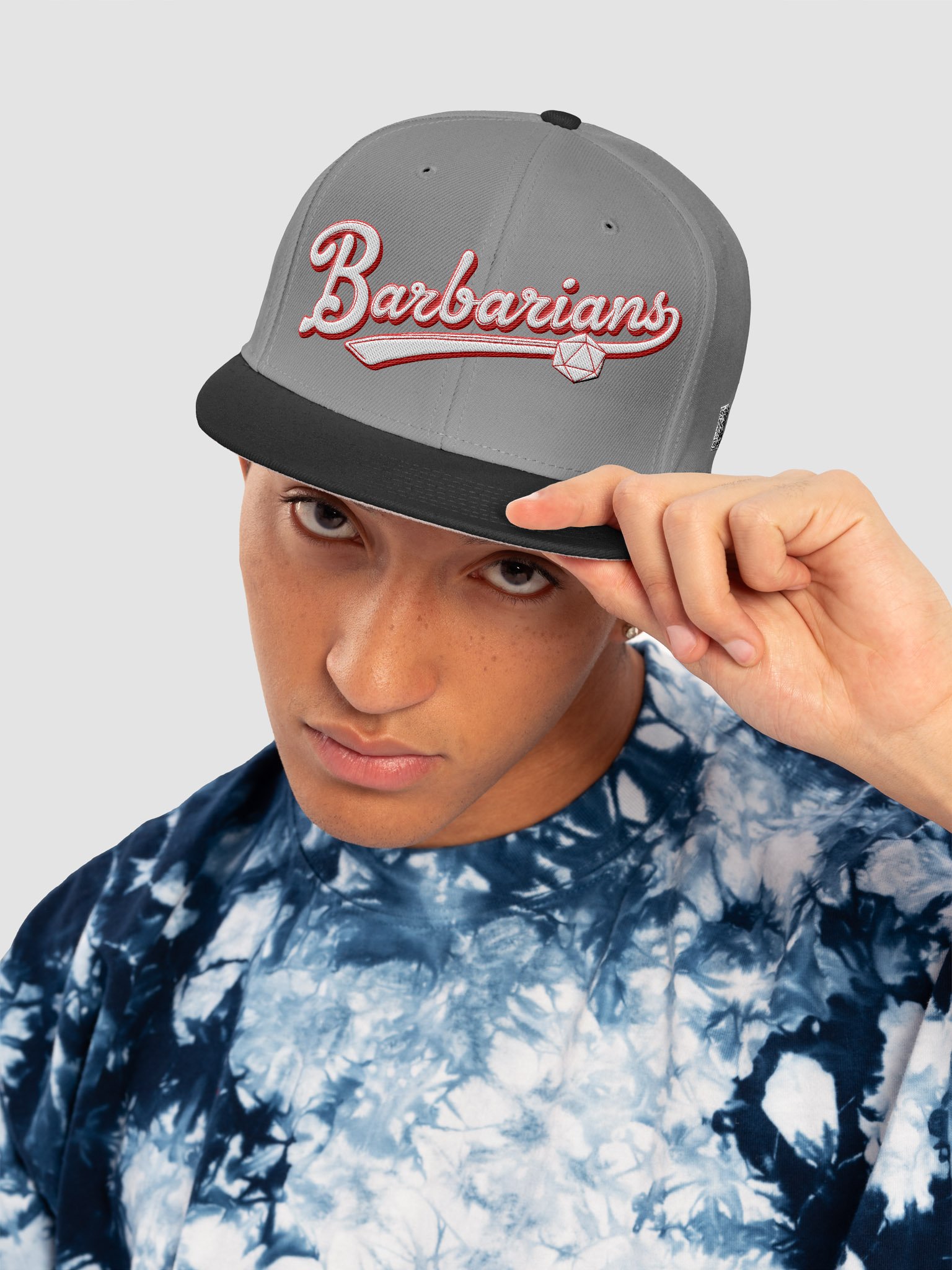 "Barbarians" Vintage Athletic Snapback Cap - Otto Wool Blend product image (1)