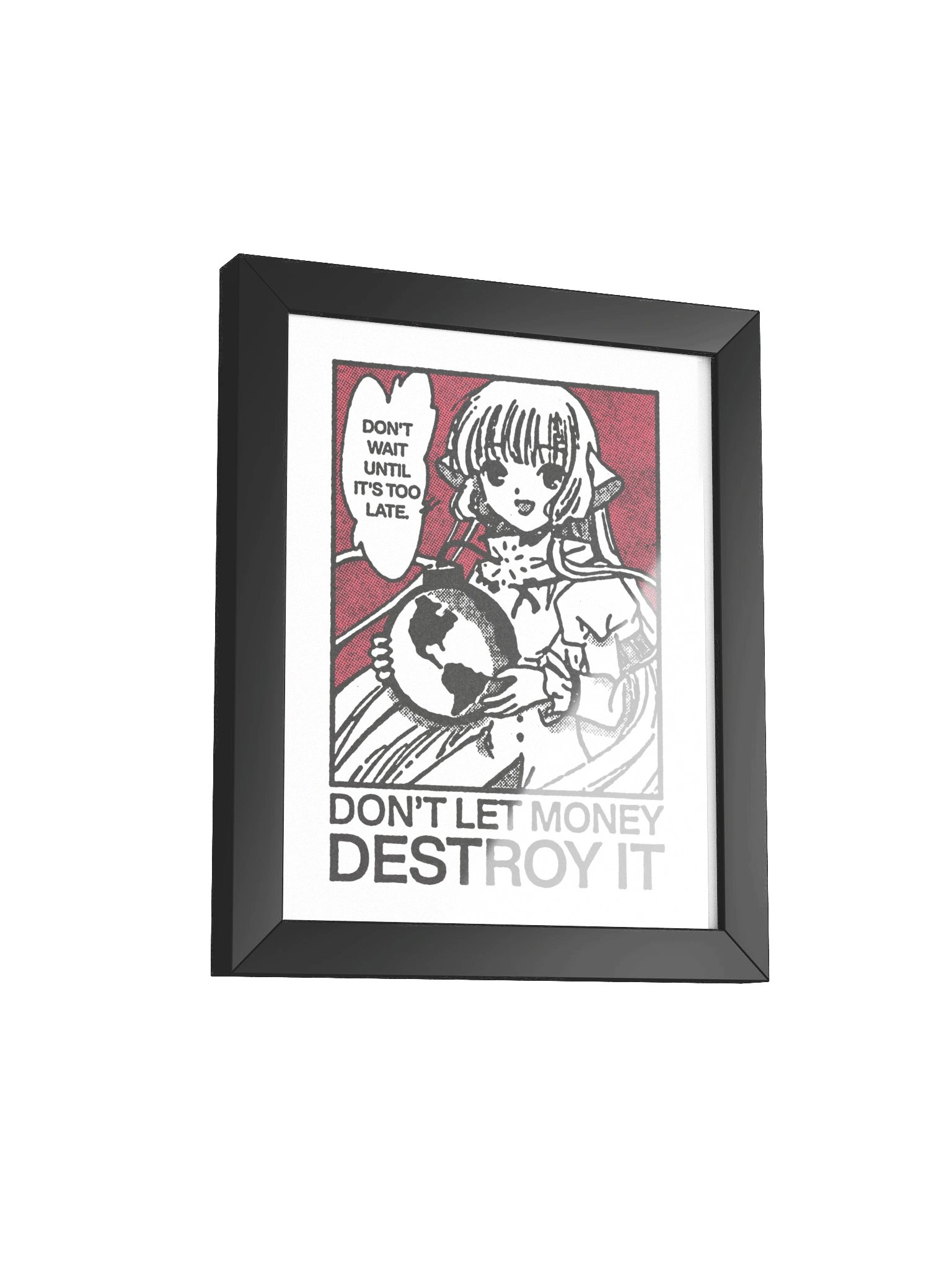 DON'T LETS THE MONEY ! Framed Print. product image (2)