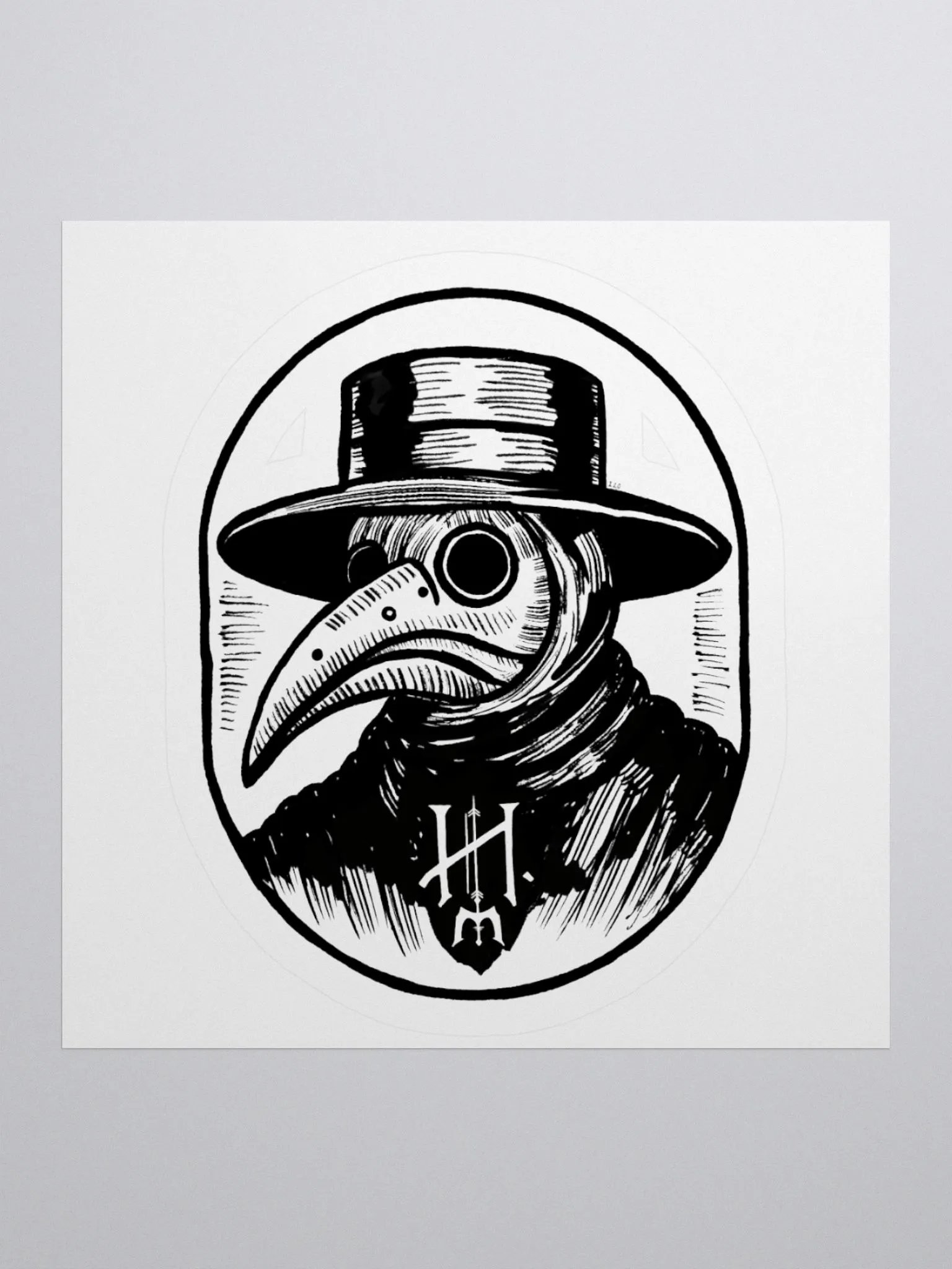 Hellsman Sticker - White product image (1)