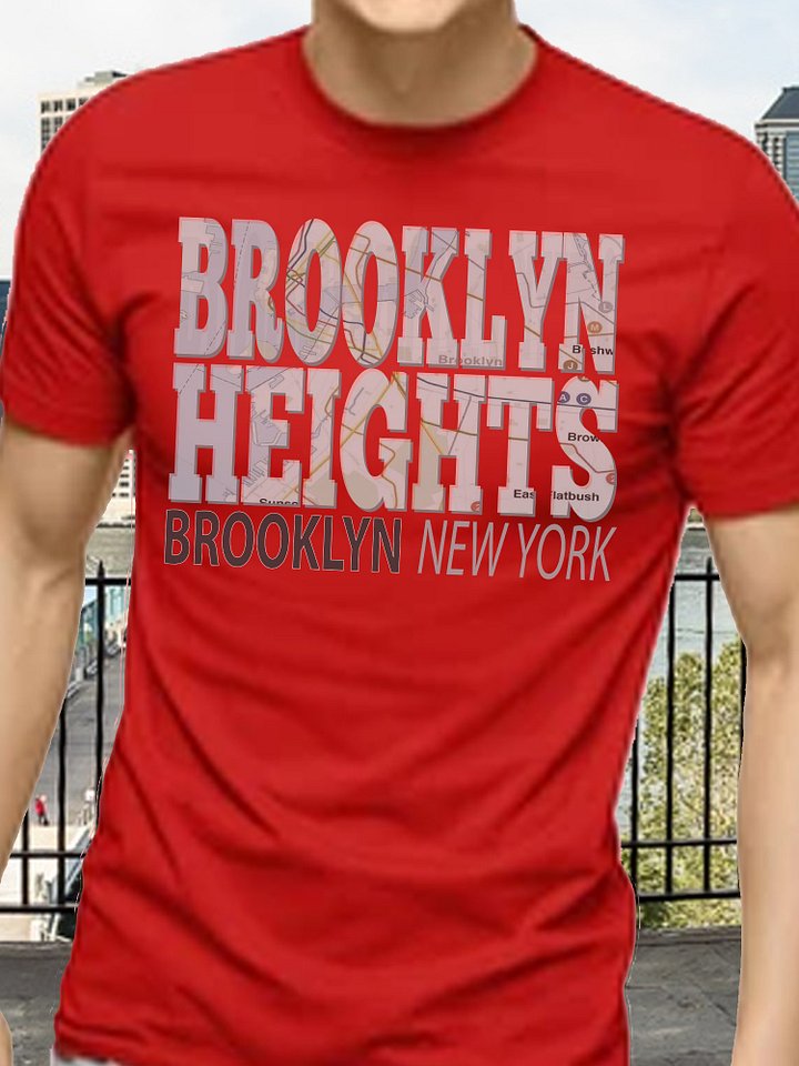 Fun Cool Brooklyn Heights Brooklyn New York with Subway Map T-Shirt product image (2)