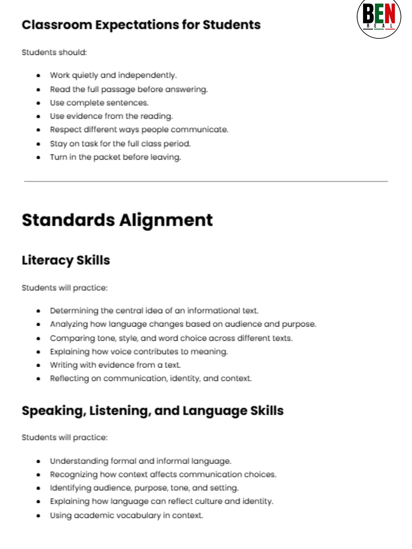 Black History 365 Sub Plan: Code-Switching, Voice, and Identity | Middle School Language Arts| 60-Minute Lesson product image (2)