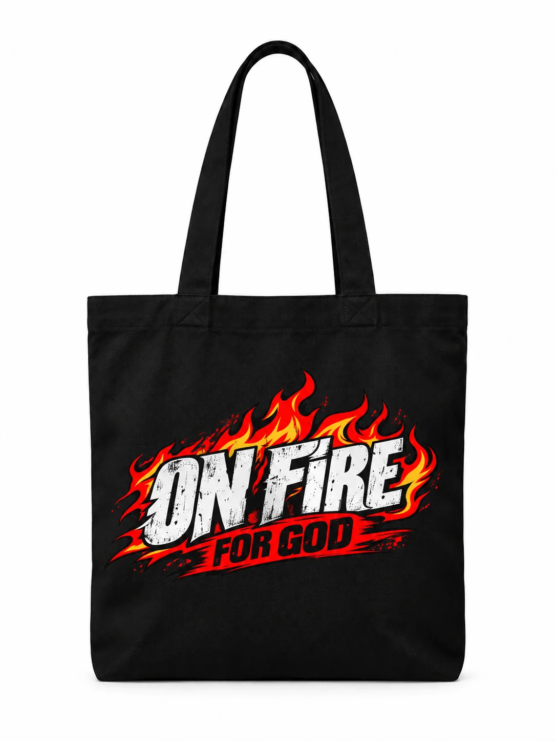 On Fire for God PNG – Christian Flame Shirt Design product image (3)