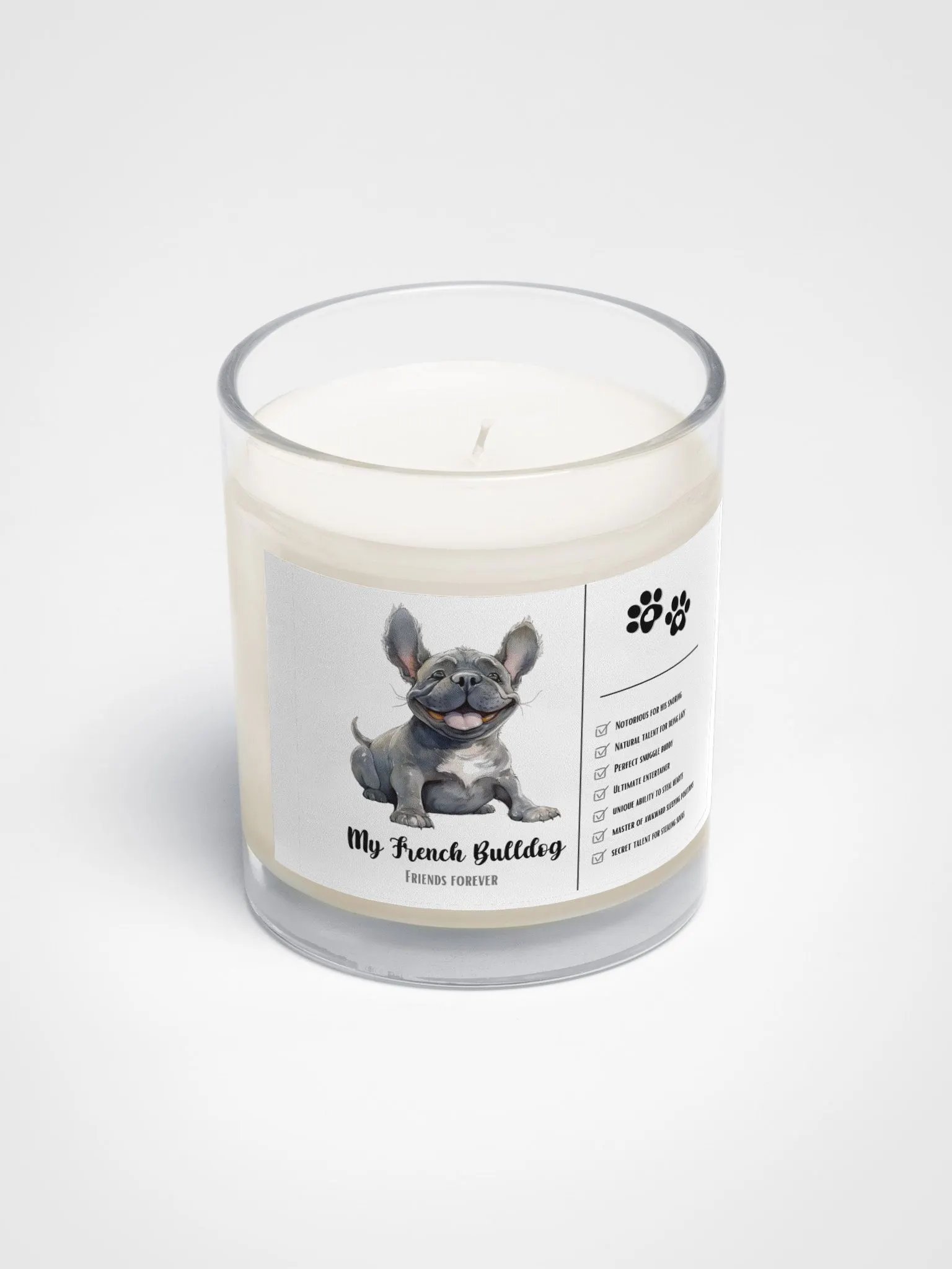 Happy Mother's Day Frenchie: Unscented Soy Candle product image (5)