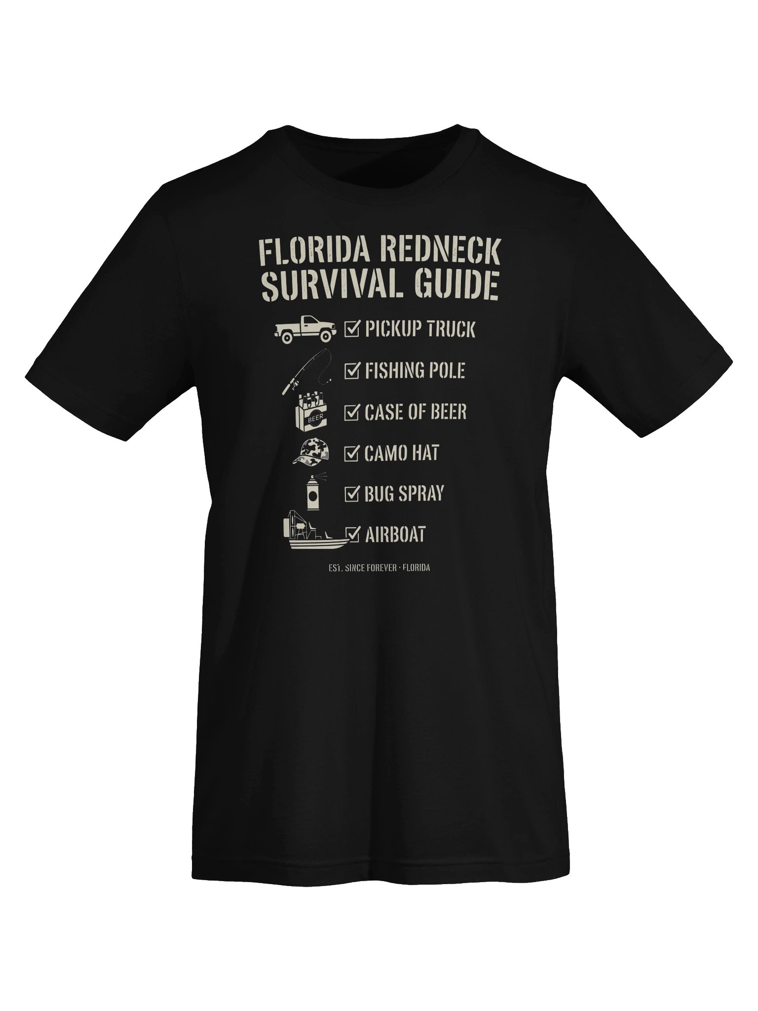 Florida Redneck Survival Guide Checklist Tee product image (42)