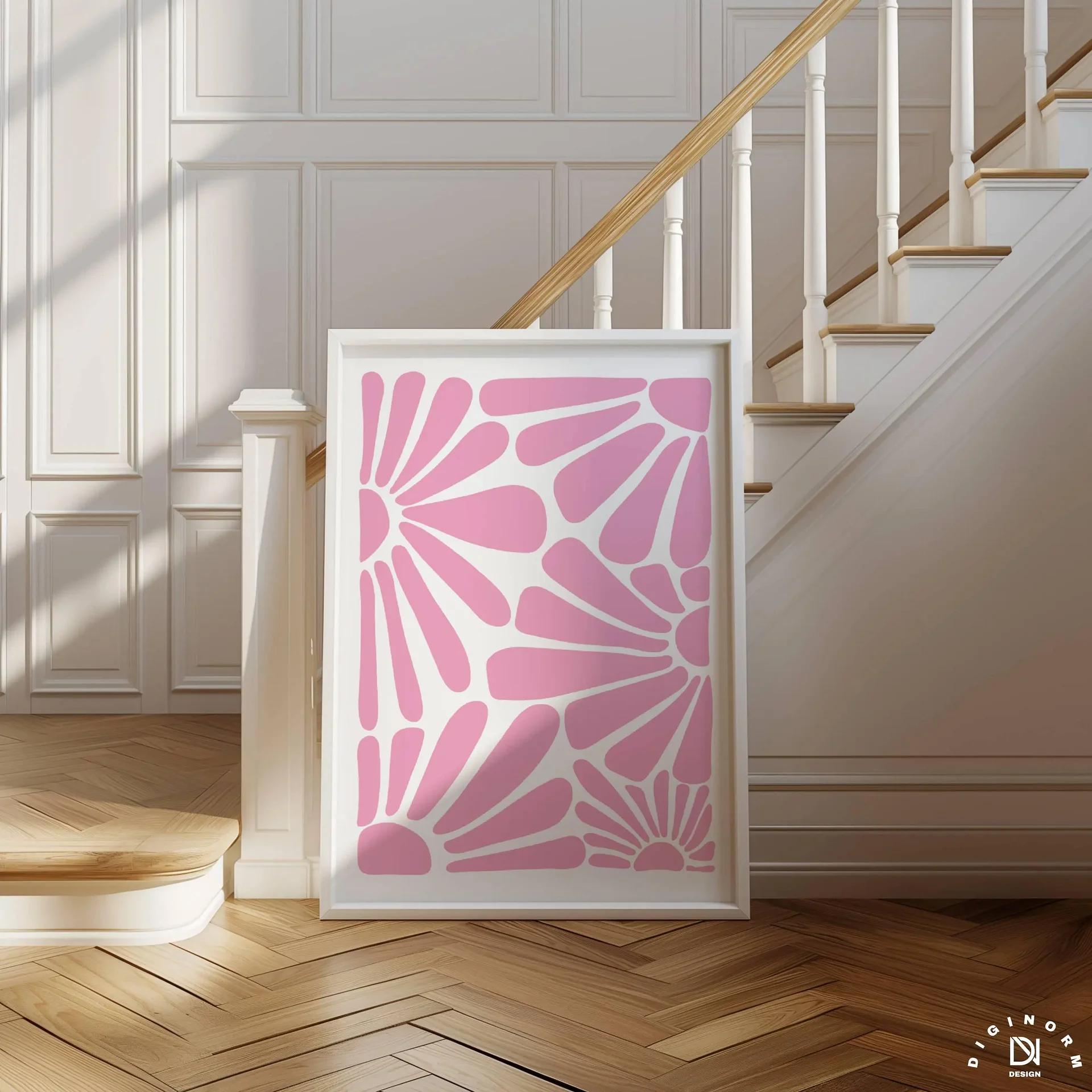 Soft Pink Wall Art Set of 2 Prints, Matisse Flower Print product image (4)