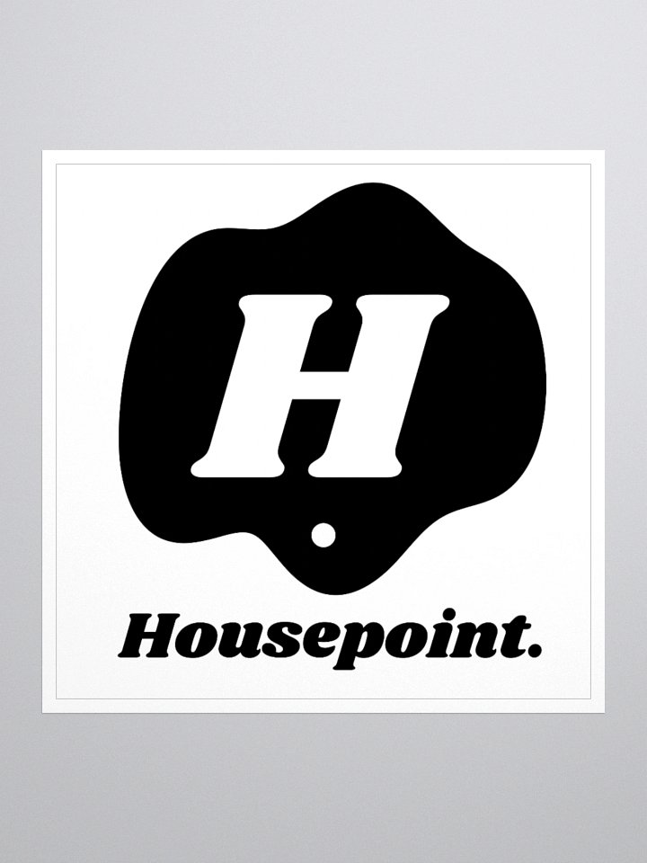 Housepoint Logo Sticker - Black product image (1)