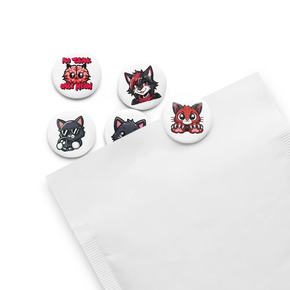 Kitty Kat badge set product image (13)