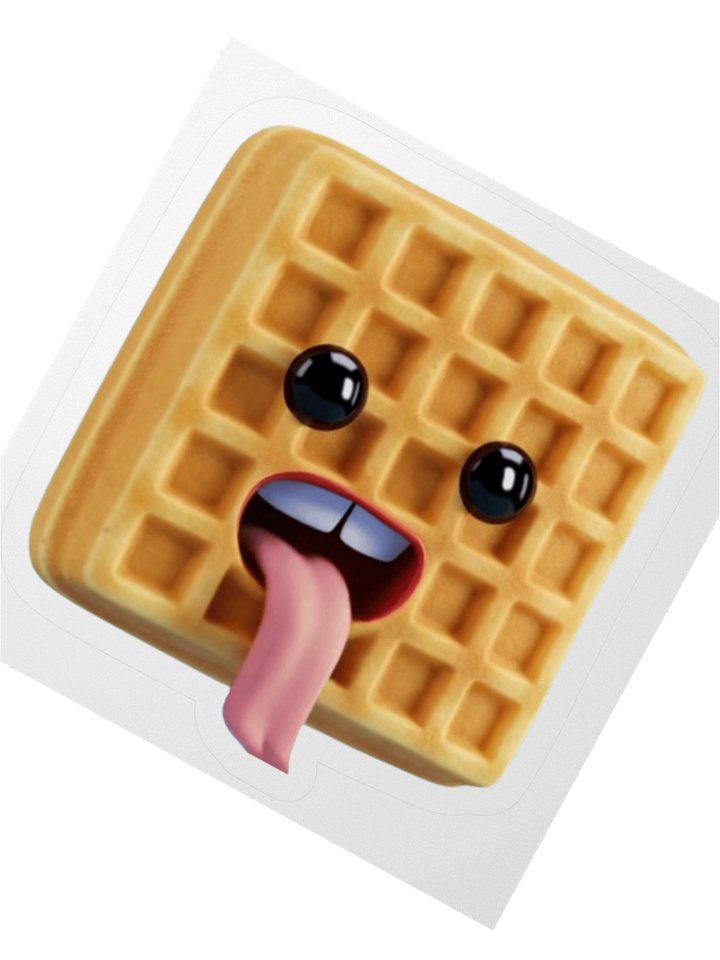 WAFFLŌN TONGUE STICKER (LARGE) product image (2)