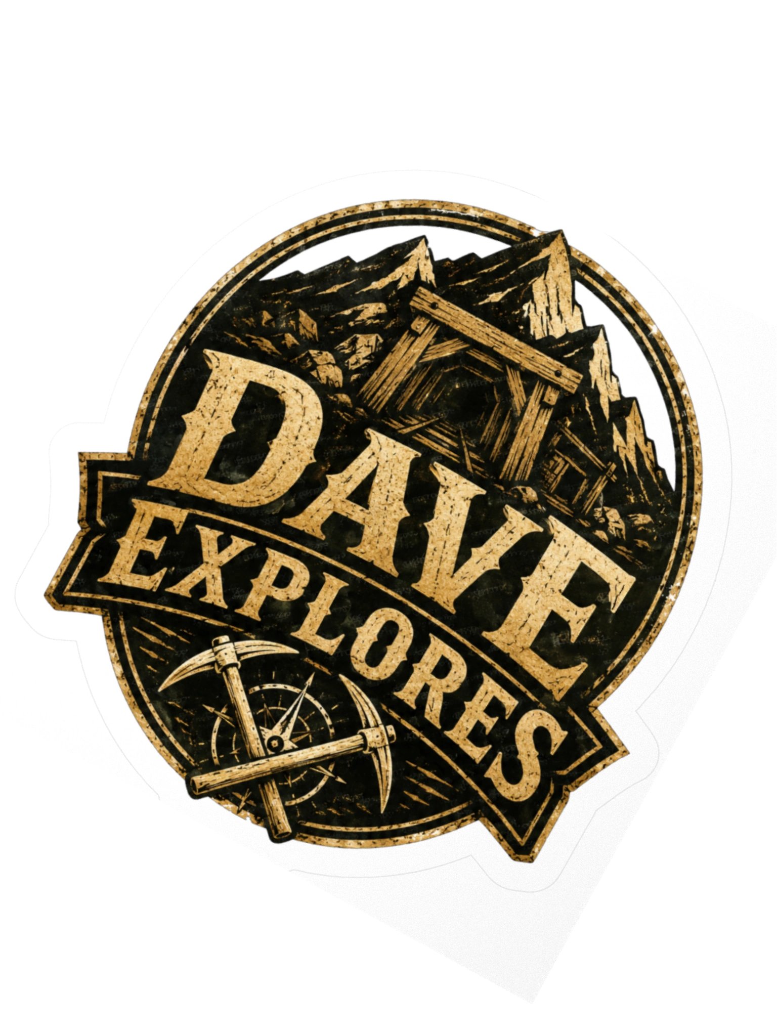 Dave Explores Logo Sticker product image (2)