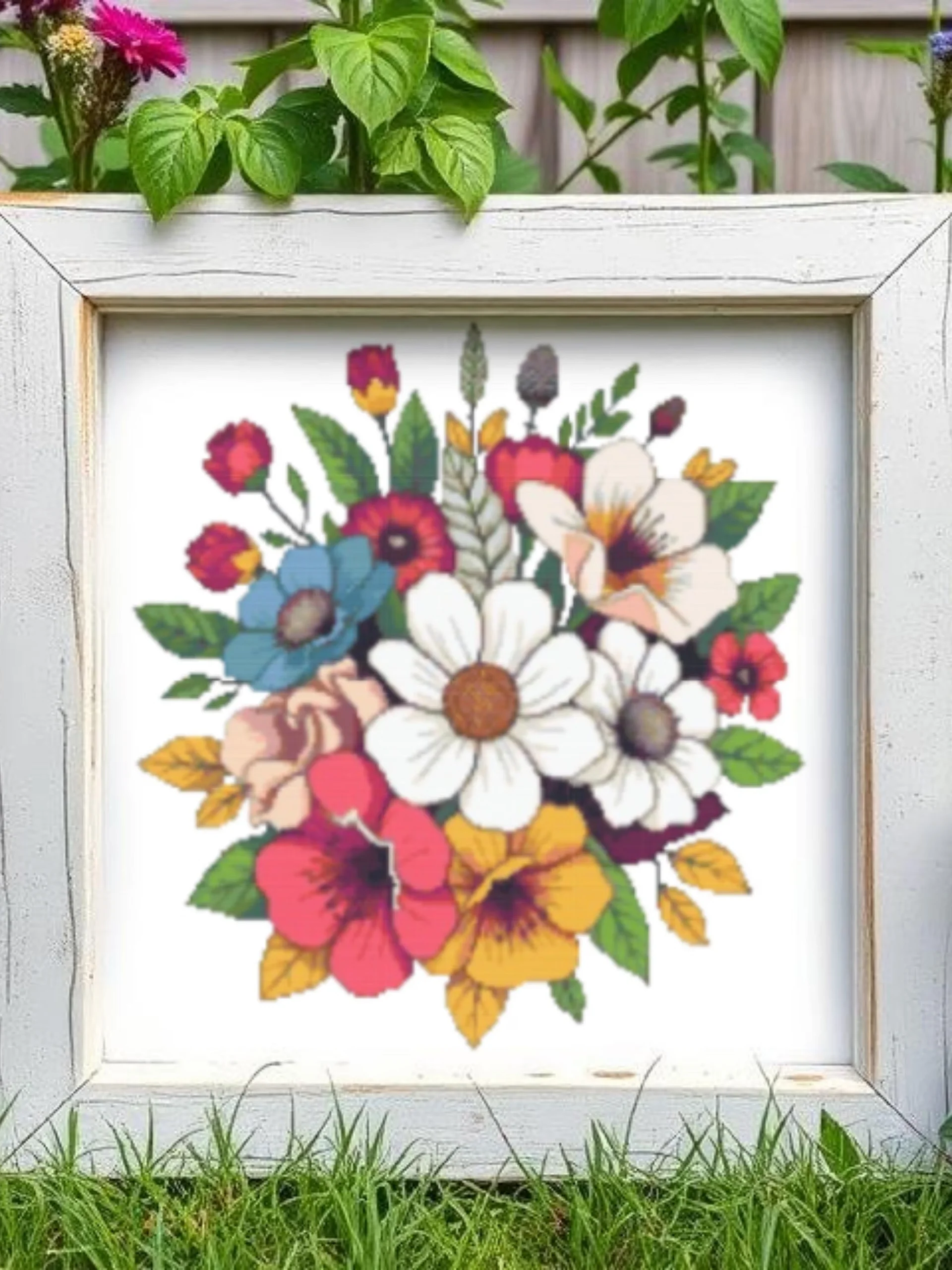 Summer Bouquet Cross Stitch Pattern product image (5)