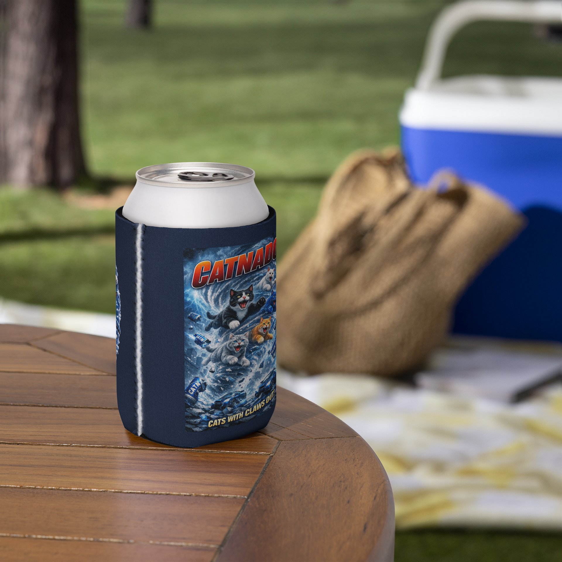 Catnado Blue fuel Can coozie product image (5)