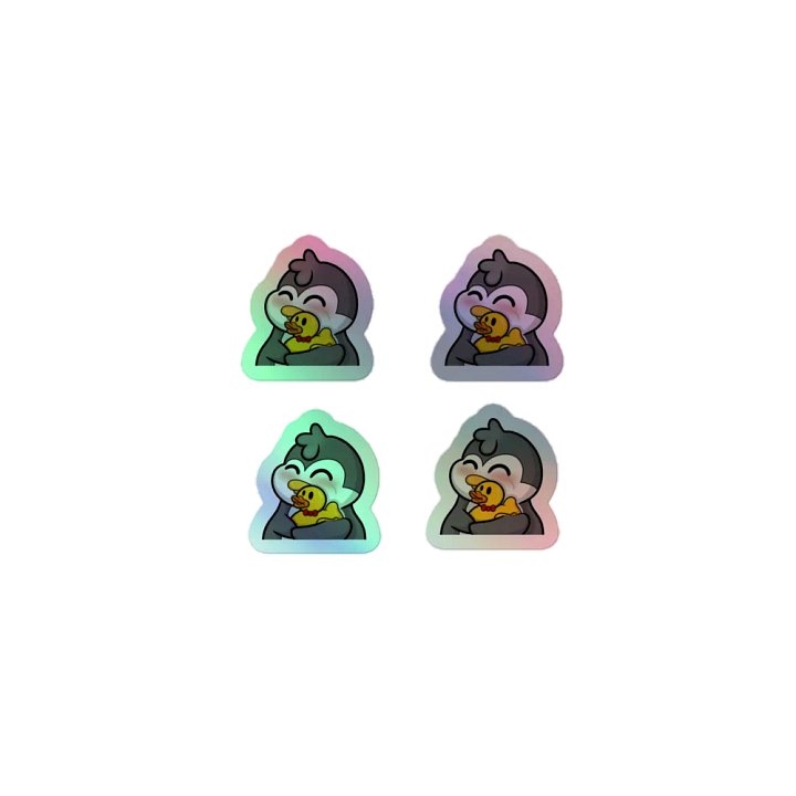 "Ducky" Lil' Guy - Mini Holographic Sticker Sheet product image (1)