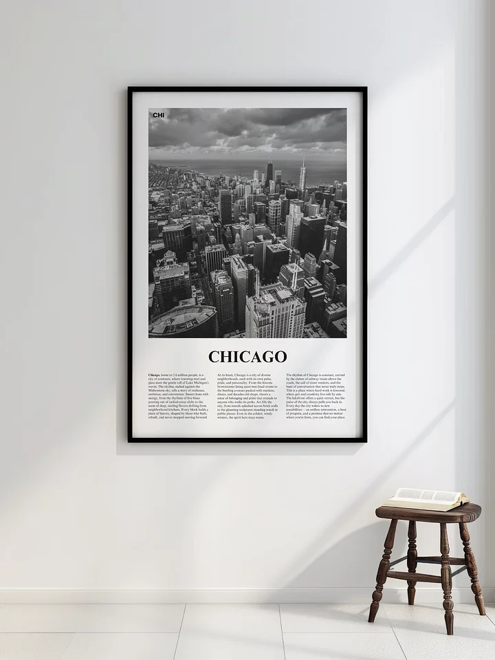 Chicago 01 Newspaper Poster | Framed product image (2)