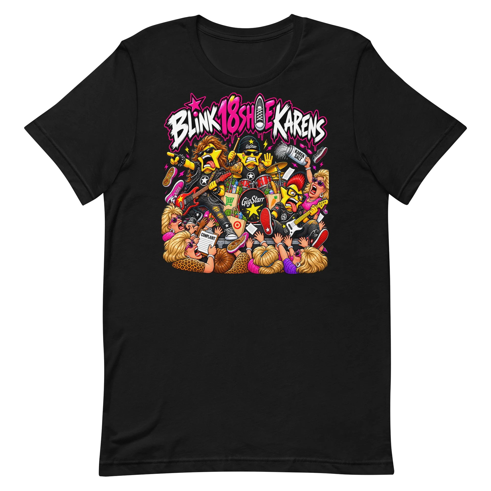 Blink 18Shoe Karens – Funny Gig Worker Punk Rock Parody T-Shirt product image (2)