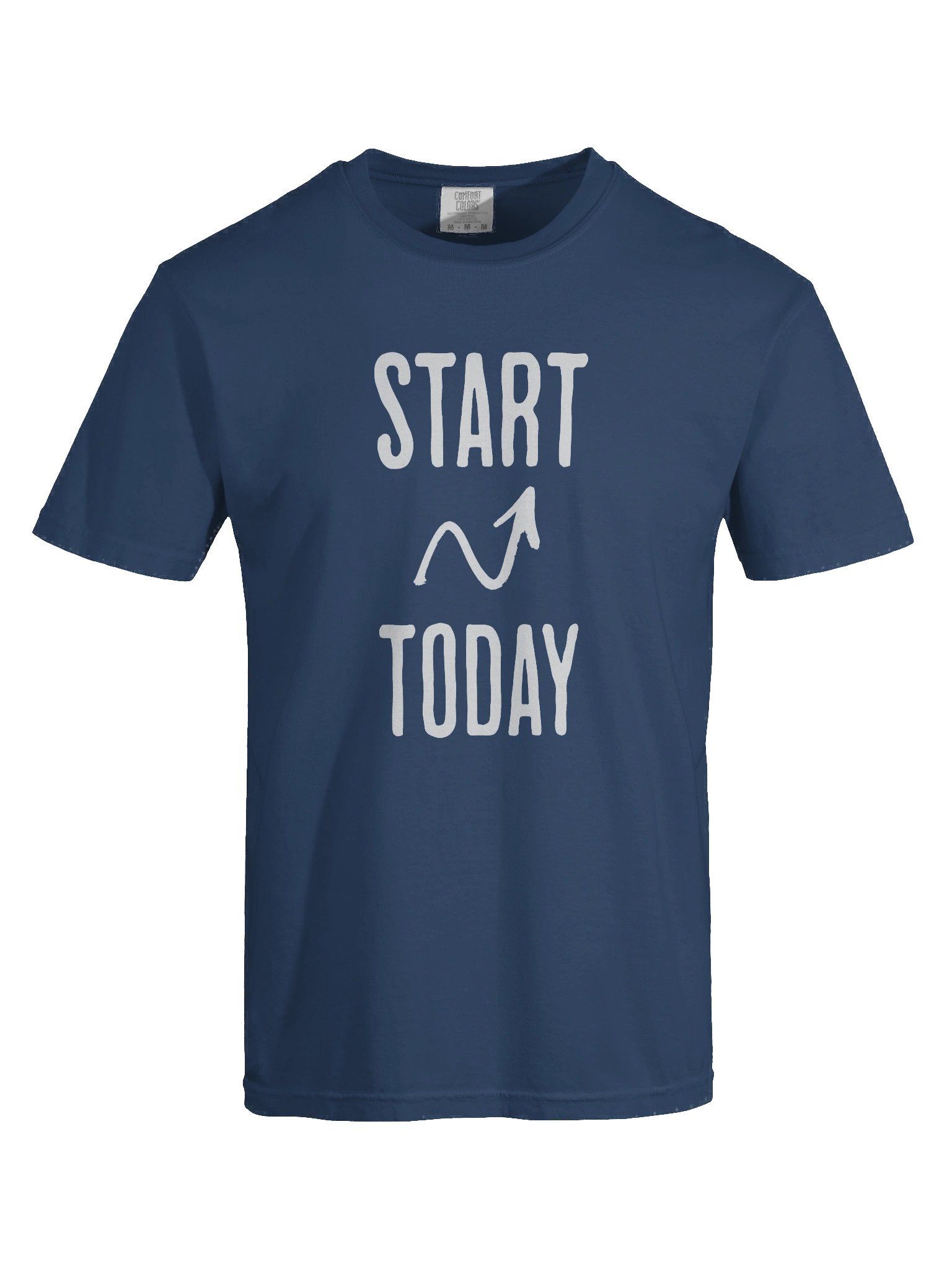 "Start Today" - Motivational T-Shirt (Light on Dark) product image (1)