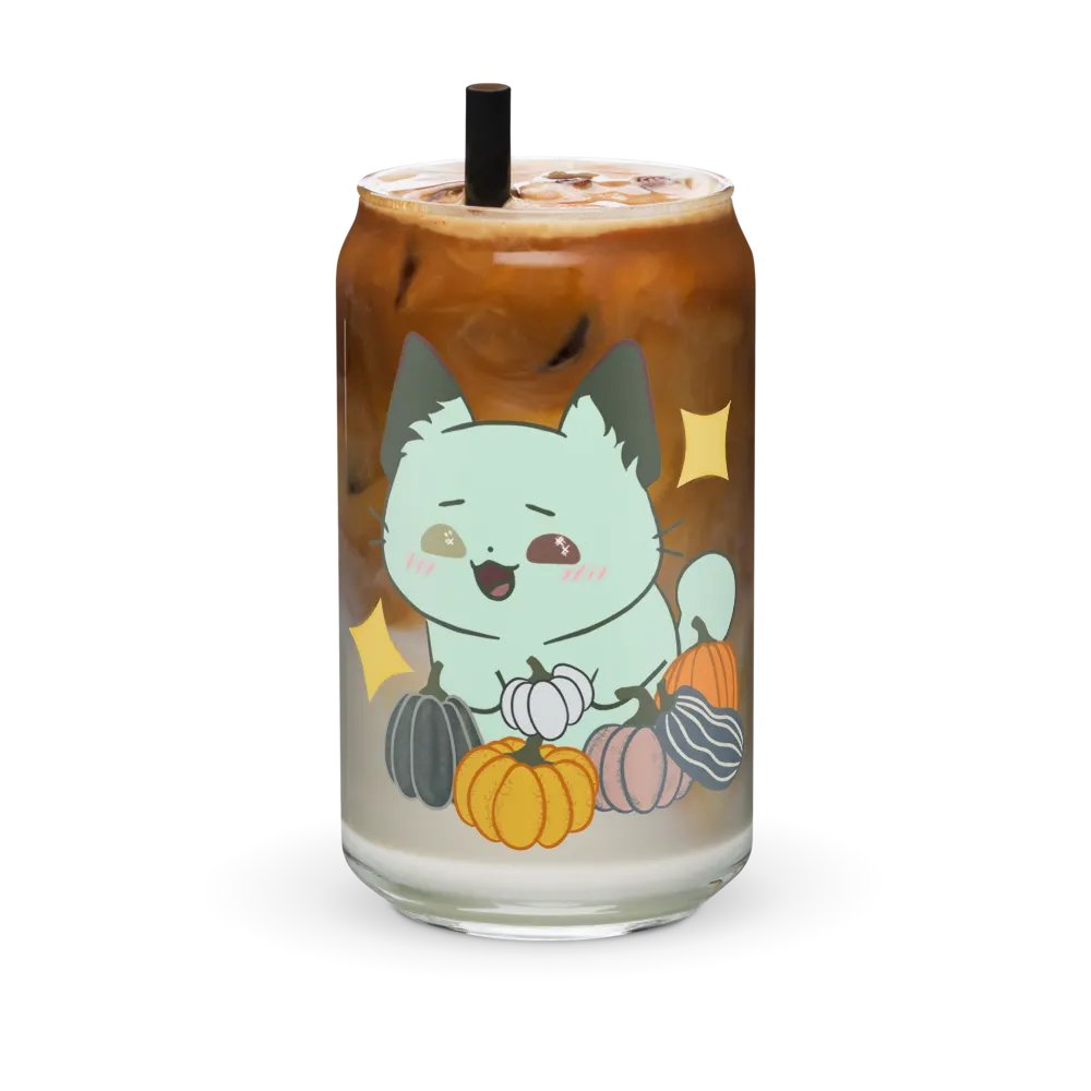 Spoopy Time Pumpkins Can-Shaped Glass product image (6)