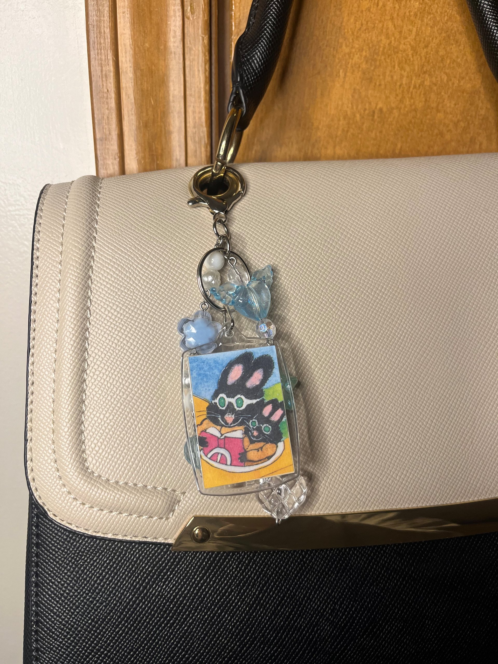 Flying Bunnies Deluxe Bag Charm product image (3)
