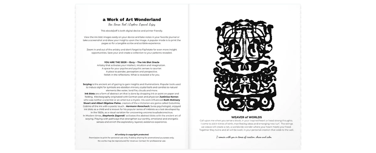 iScry vol.3 THIRTEEN SHAMANS | 13 inkblots | eBook/PDF product image (4)