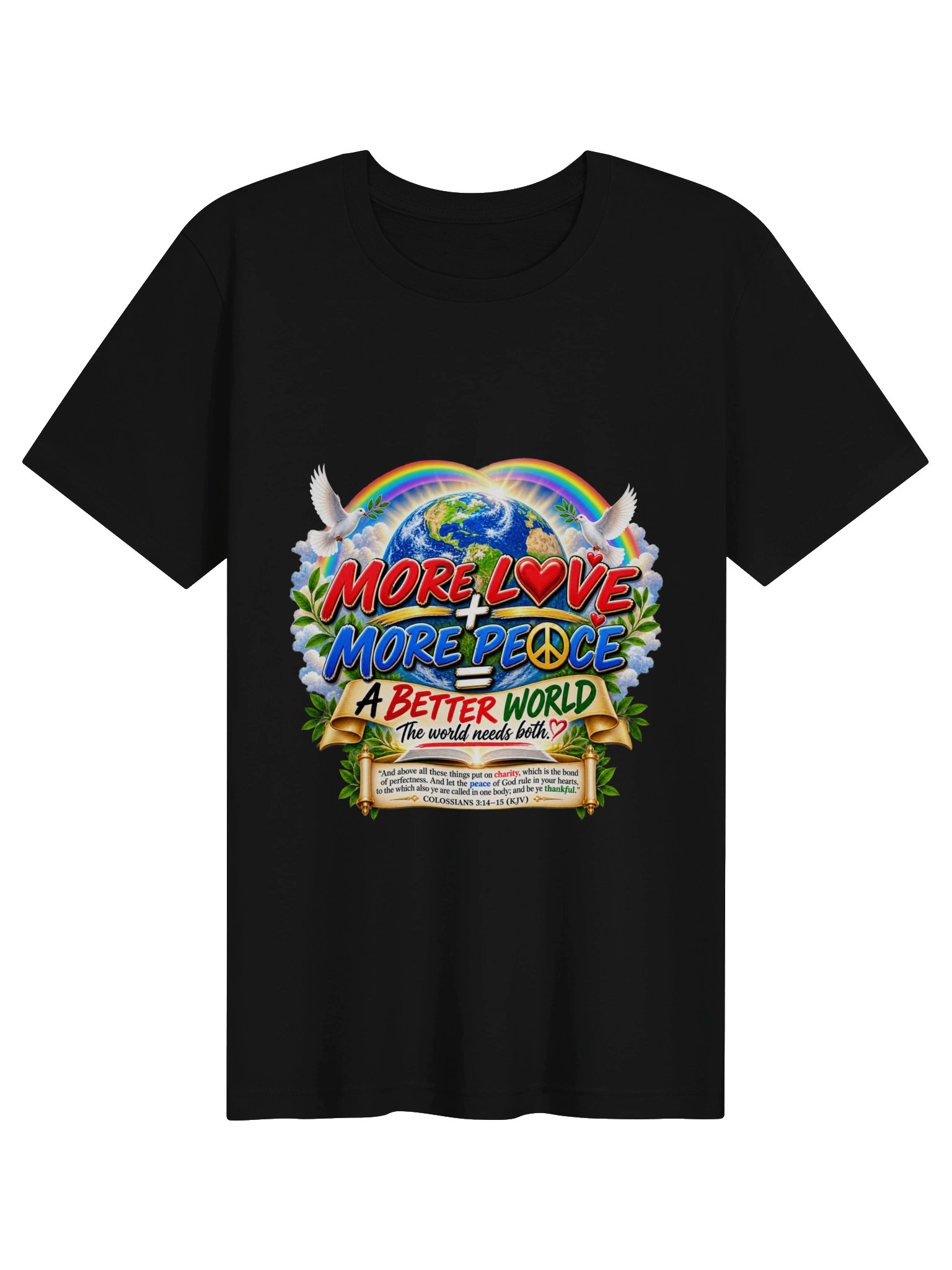 MORE LOVE + MORE PEACE = A BETTER WORLD 🌎❤️☮️ product image (5)